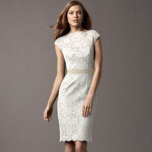 Watters Lace Wedding Dress in Cream